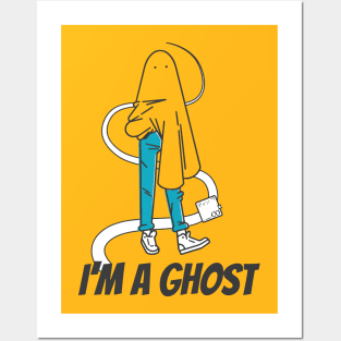 I'm a Ghost (Transparent Ghost Edition) Posters and Art